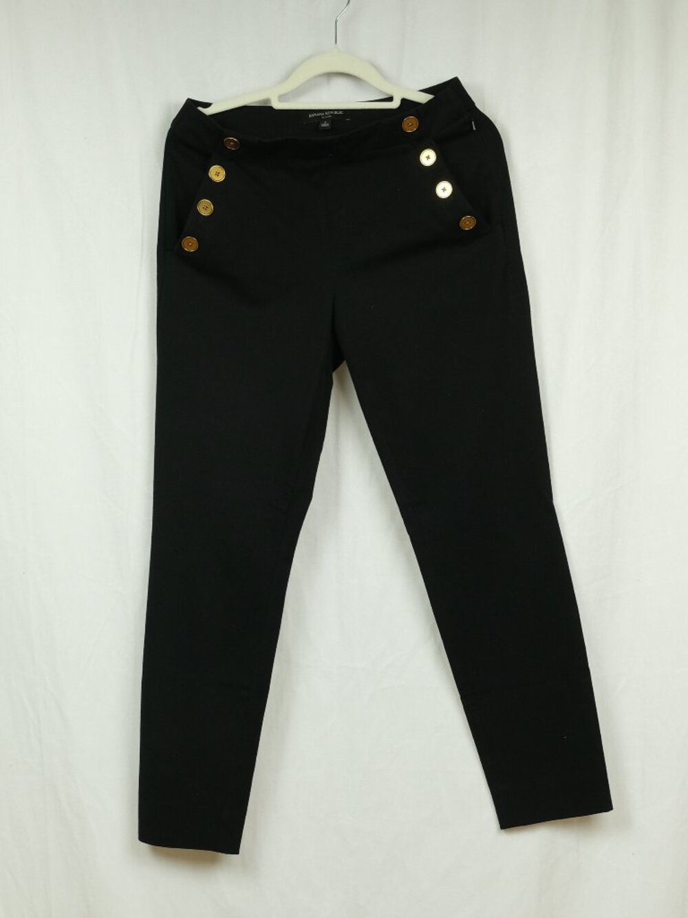 Banana Republic Modern Sloan Skinny Sailor Pant Black Size 2 Workwear - Picture 3 of 5